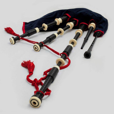 McCallum Bagpipes P3 Set (Black Acetal) - Kilberry Bagpipes